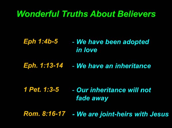 Wonderful Truths about Believers