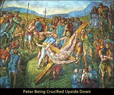Peter Being Crucified Upside Down