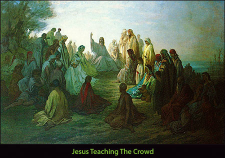 Jesus Teaching The Crowd