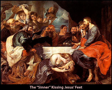 The "Sinner" Kissing Jesus' Feet