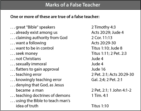Marks of a False Teacher