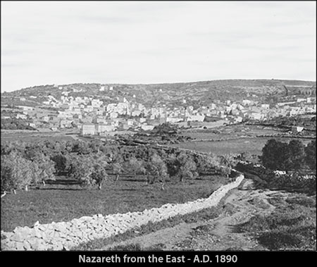 Nazareth from the East - A.D. 1890