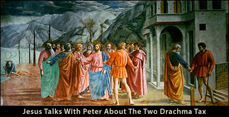 Jesus Talking With Peter About The Two Drachma Tax