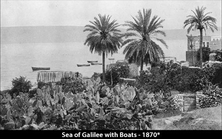 Sea of Galilee with Boats - 1870