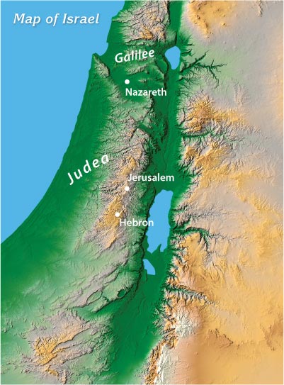 Map of Israel