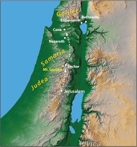 Map of israel