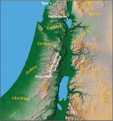 Map of Israel