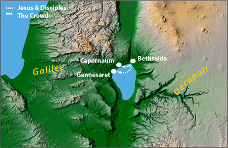 Map of Jesus' Travels