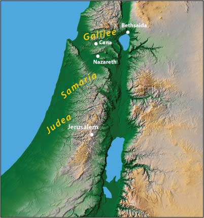 Map of Israel