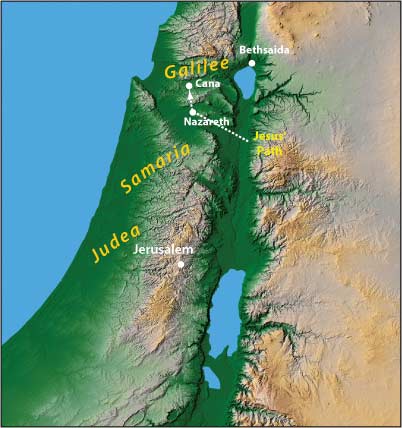 Map of Israel