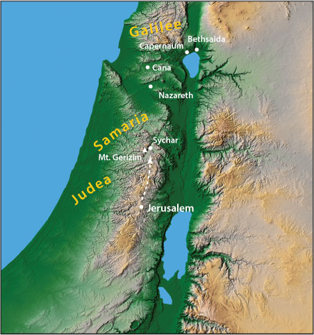 Map of Israel