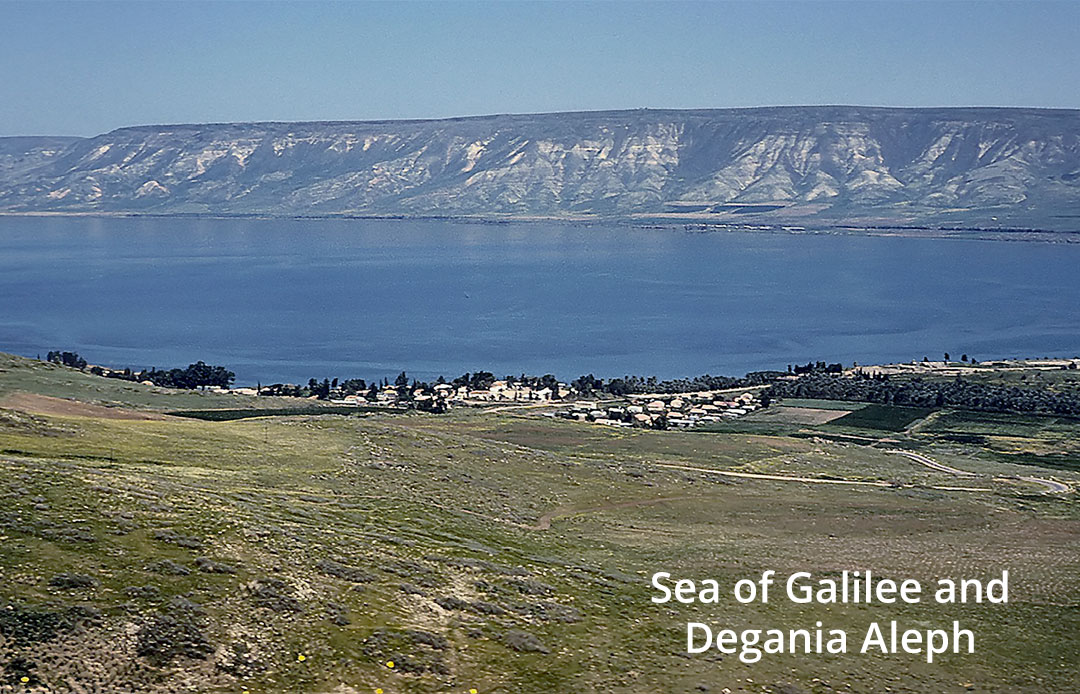Sea of Galilee and Degania Aleph