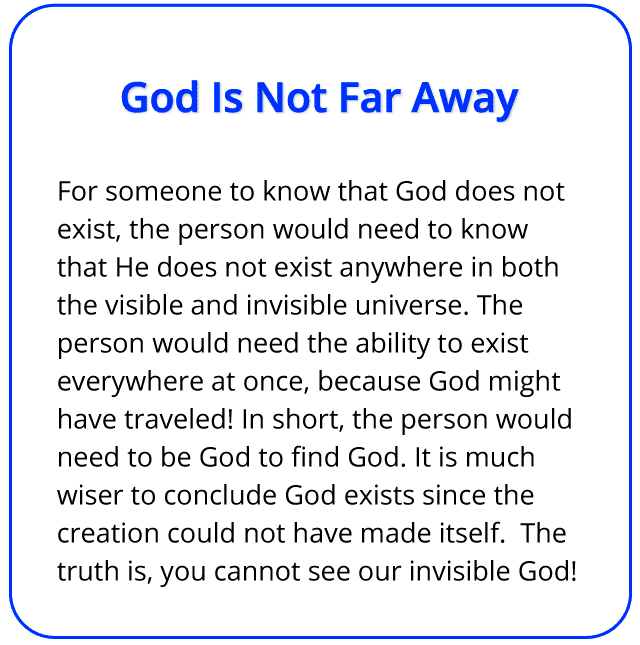God is not far away