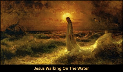 Jesus walks on the water
