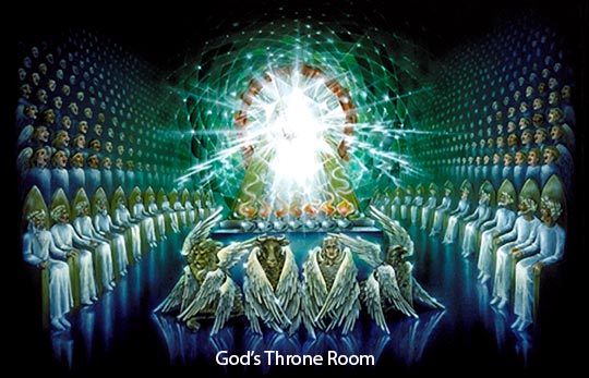 Angels in God's Throne Room