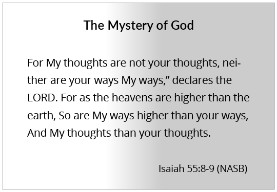 The Mystery Of God