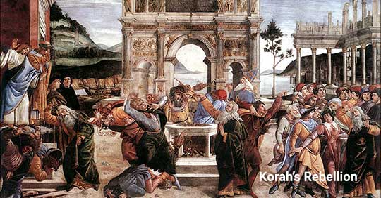God's Wrath On Korah's Rebellion