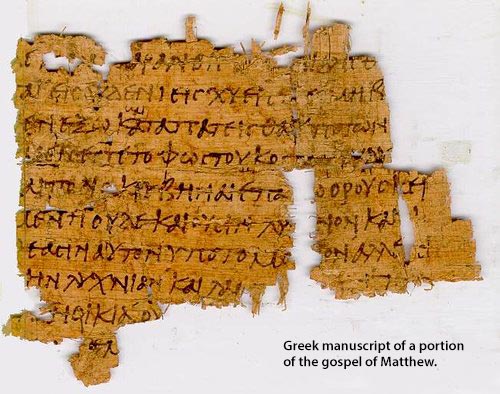 Manuscrito griego del Evangelio de Mateo