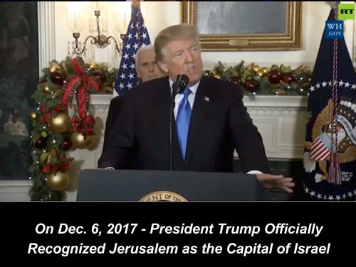President Trump Recognizes Jerusalem As Capital