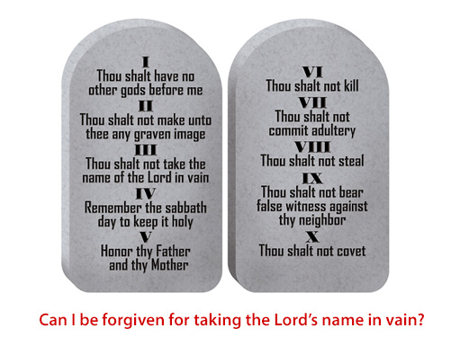 Forgiven for taking God's name in vain? - header