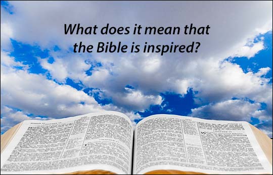 What does it mean that the Bible is inspired?