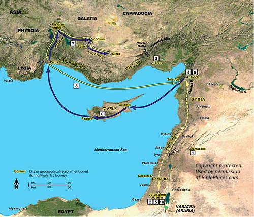 Paul's First Missionary Journey - 500W
