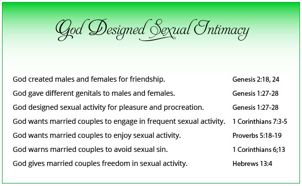 God Designed Sexual Intimacy