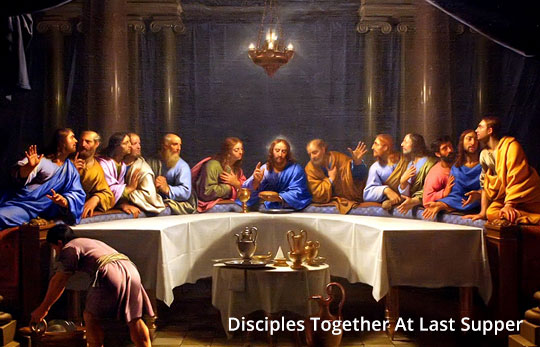 Disciples Together At Last Supper