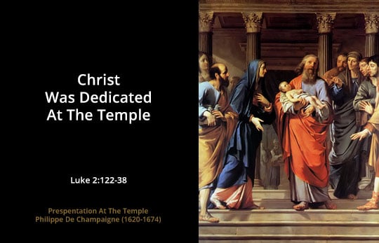 Christ Was Presented At The Temple