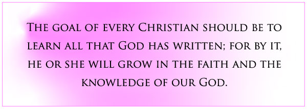 Learn All That God Wrote