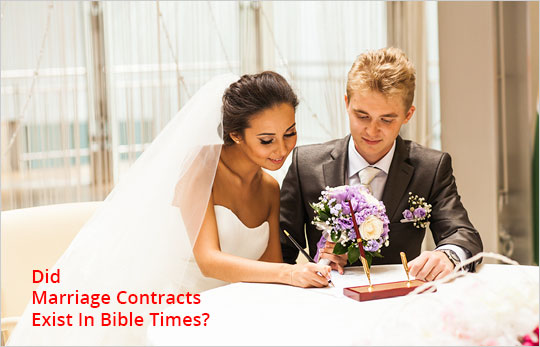Was A Marriage Contract Required In Ancient Times?