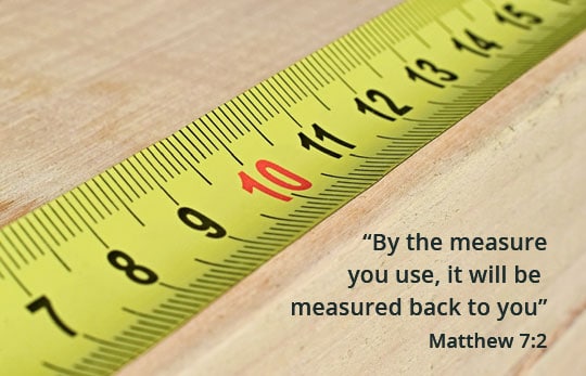 With The Measure You Use, It Will Be Measured To You