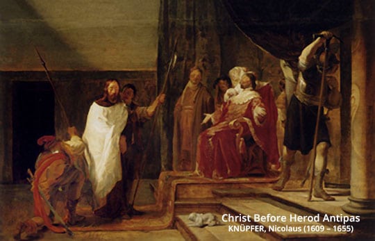 Christ Before Herod Antipas - Header