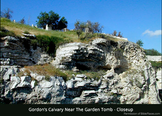 Where Did Jesus Die? - Close up of Gordon's Calvary Near The Garden Tomb