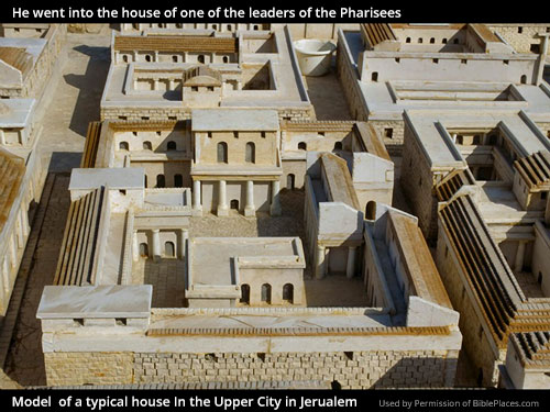 Model of a Typical House In Upper City in Jerusalem