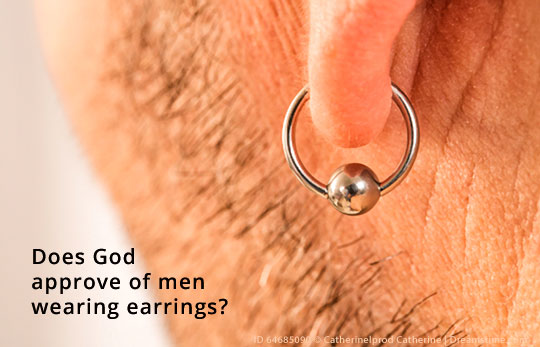 Does Job 42 11 teach that God approves of men wearing earrings