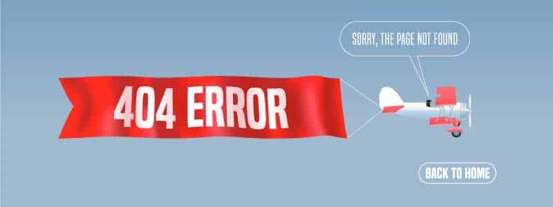 404 Error Graphic - mobile
