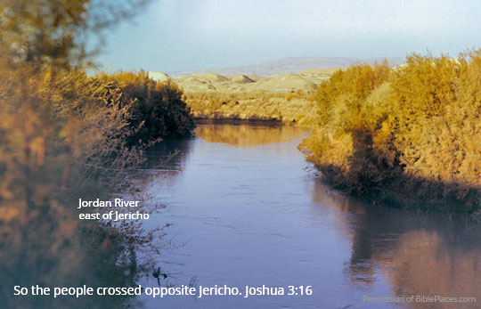 How wide and deep was the Jordan River where Israel crossed? | NeverThirsty