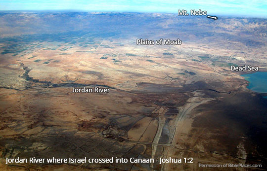 Viewing the Promised Land, Moses Looks Even at the Transjordan 