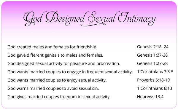 God Designed Sexual Intimacy