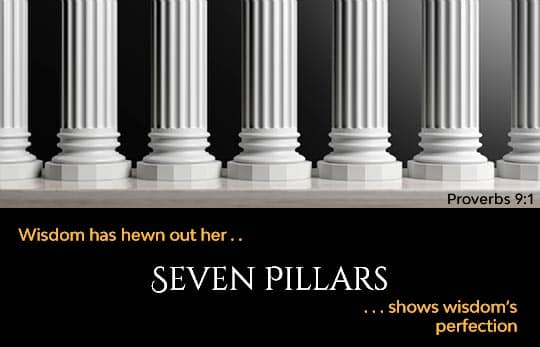 Meaning of the Seven Pillars in Proverbs 9:1?