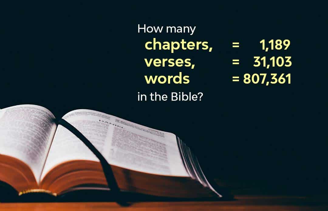 How Many Chapters, Verses and Words In the Bible?