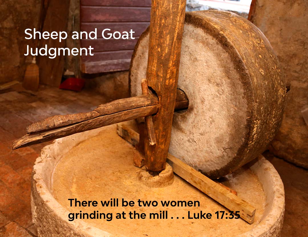 Two Women Were Grinding At the Mill