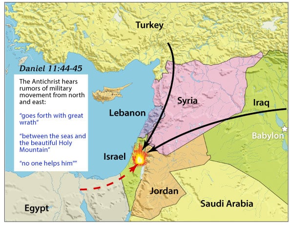 Invasion At Battle of Armageddon — map