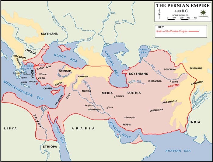 Map of the Medo-Persian Empire