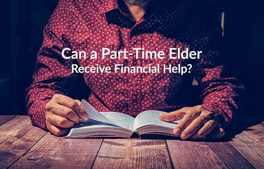 Can a part-time elder receive financial help?