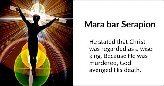 Mara bar Serapion - Christ death was avenged by God