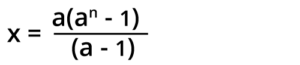 Exact Equation for the Summation of a Geometric Series