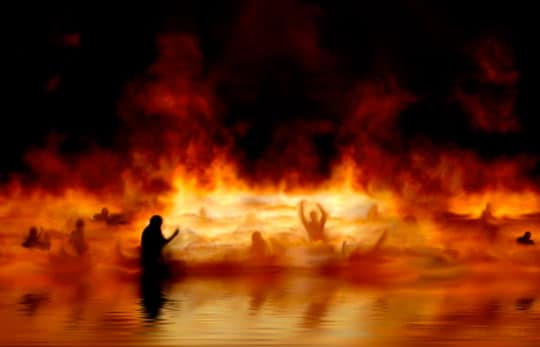 Was Jesus dragged into hell by Satan and tortured?