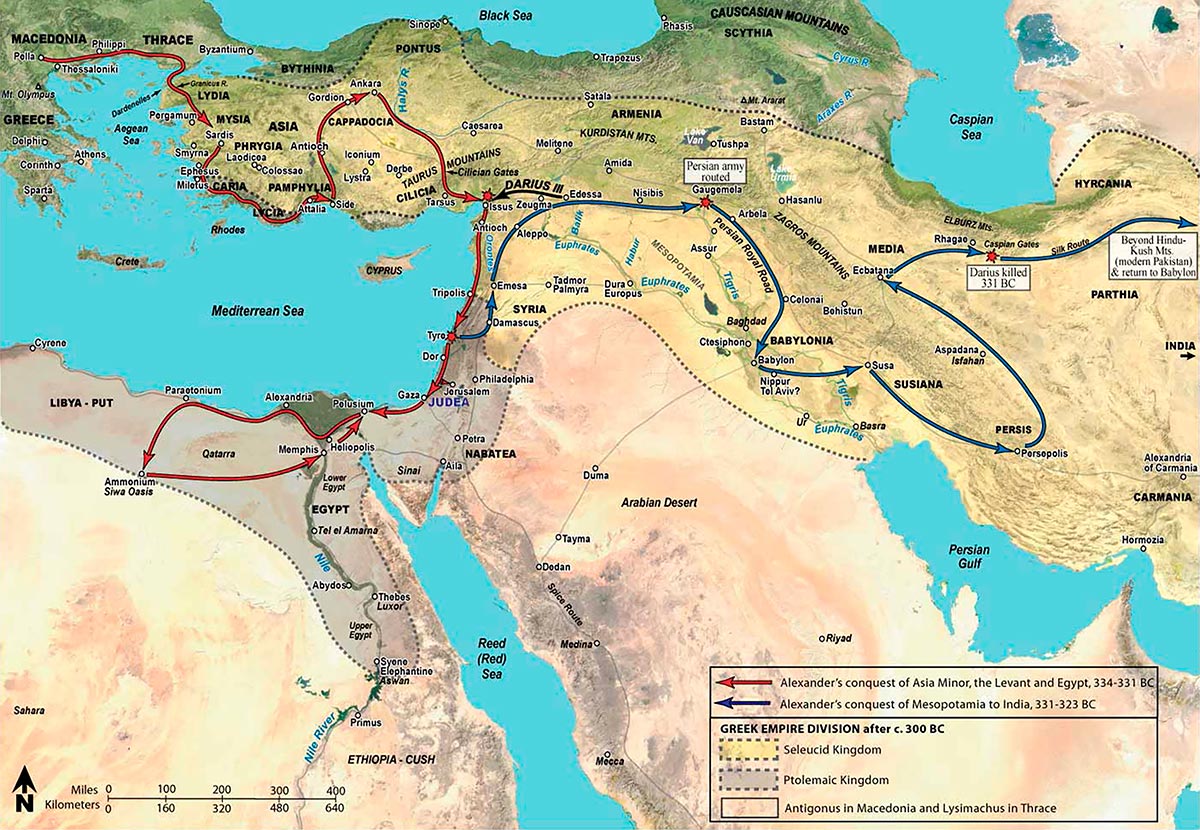 Alexander the Great Divided Empire
